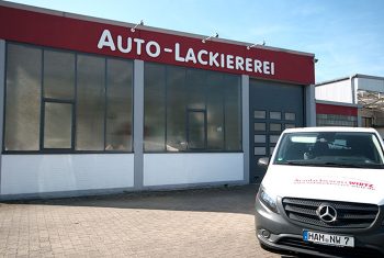 Gebäude der Autolackiererei Wirtz in Hamm.